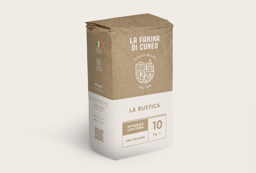 Farina Integrale con Fibra W250 La Rustica per grissini